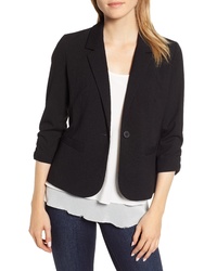 Vince Camuto Ruched Sleeve Blazer