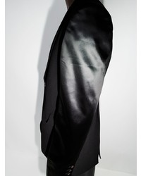 Rick Owens Sharp Contrasting Sleeve Blazer Jacket