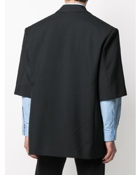 Balenciaga Short Sleeve Boxy Fit Blazer