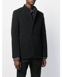 Individual Sentiments Single Breasted High Neck Blazer