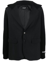 DSQUARED2 Single Breasted Hooded Blazer