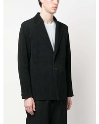 Homme Plissé Issey Miyake Single Breasted Pleated Blazer