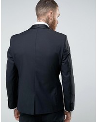 French Connection Slim Fit Black Shawl Collar Tuxedo Jacket