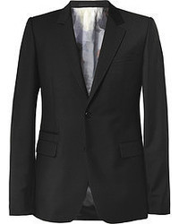Givenchy Slim Fit Print Lined Wool Blend Blazer