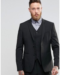 Asos Slim Suit Jacket In Black