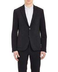 Barneys New York Stretch Two Button Sportcoat Black