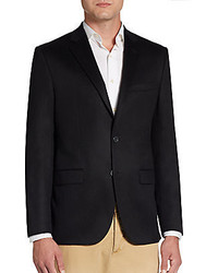 Saks Fifth Avenue RED Trim Fit Zeiss Solid Cashmere Sportcoat