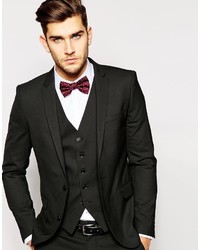 Selected Tuxedo Jacket With Jacquard In Skinny Fit