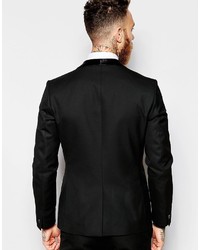 Religion Tuxedo Suit Jacket With Satin Lapel In Skinny Fit
