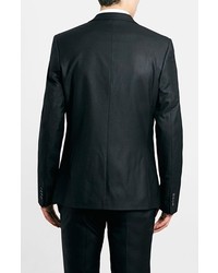 Topman Ultra Skinny Black Tuxedo Jacket