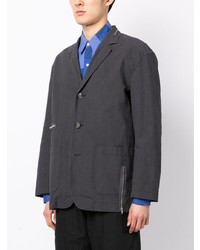 Undercover Zip Detail Single Breasted Button Blazer