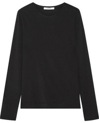 ADAM by Adam Lippes Adam Lippes Pima Cotton Jersey Top Black