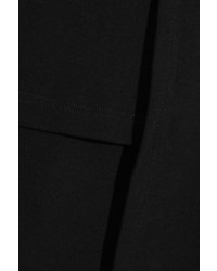 Rosetta Getty Asymmetric Cotton Jersey Top Black