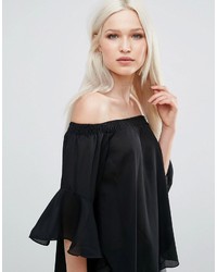 AX Paris Bandeau Top With Flute Sleeves