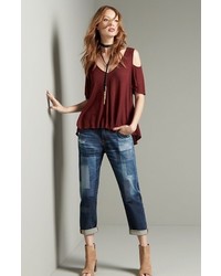 Free People Bittersweet Cold Shoulder Top