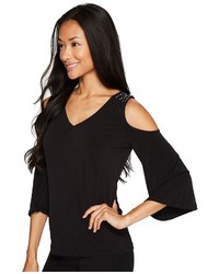Calvin Klein Cold Shoulder Top With Studs Clothing