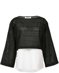 Derek Lam 10 Crosby Contrast Top