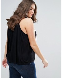 Asos Curve Curve Swing Top With Ruched Neck
