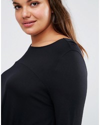 Asos Curve Curve Top In Swing Shape With Long Sleeve