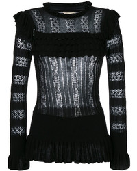 Temperley London Cypre Pointelle Frill Top