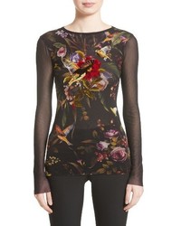 Fuzzi Embroidered Tulle Top