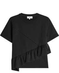 Carven Flutter Top With Cotton