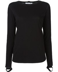 Helmut Lang Cut Out Sleeve Top