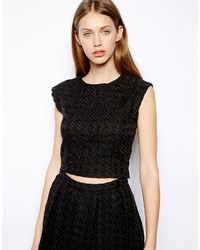 Warehouse Houndstooth Top