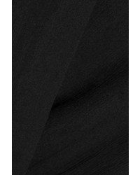 The Row Laver Crinkled Silk Chiffon Blouse Black