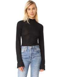 Free People Out Of Sight Mock Neck Top