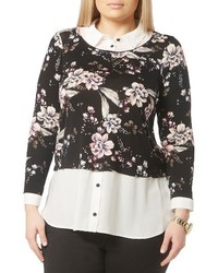 Evans Plus Size Layered Look Top