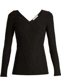 Givenchy Sweetheart Neck Stretch Cady Top