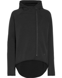 Nike Tech Fleece Cotton Blend Jersey Hooded Top Black