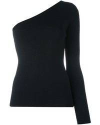 Theory One Shoulder Long Sleeve Top