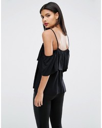 Asos Top With Cold Shoulder
