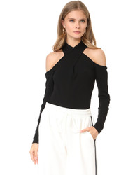 Milly Wrap Keyhole Neck Top