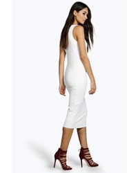 Boohoo Olivia Geo Waffle Bodycon Dress