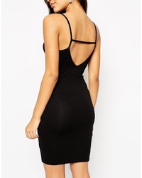 Asos Collection Strappy Back Wrap Front Mini Body Conscious Dress