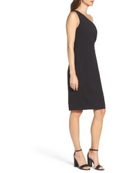 Vince Camuto Crepe One Shoulder Body Con Dress