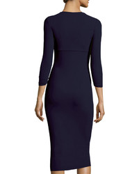 Chiara Boni La Petite Robe Custom Collection Serenity 34 Sleeve Body Conscious Dress