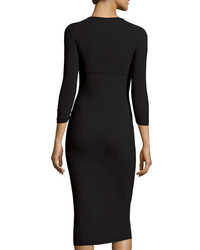 Chiara Boni La Petite Robe Custom Collection Serenity 34 Sleeve Body Conscious Dress