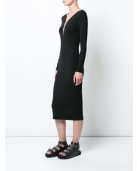 T by Alexander Wang Long Sleeved Lace Up Dress