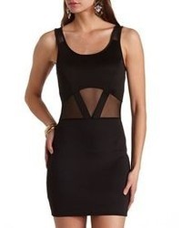 Charlotte Russe Mesh Cut Out Bodycon Dress
