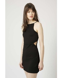 Topshop Petite Square Neck Cut Out Bodycon Dress