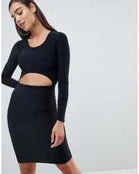 Missguided Scoop Neck Cut Out Dress