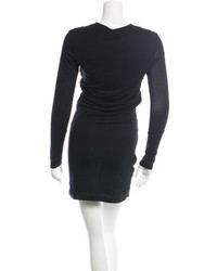 Diane von Furstenberg Silk Trimmed Bodycon Dress
