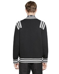 Givenchy 17 Wool Sweater Bomber Jacket