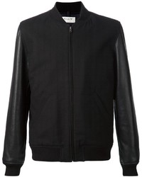 A.P.C. Contrasting Sleeves Bomber Jacket
