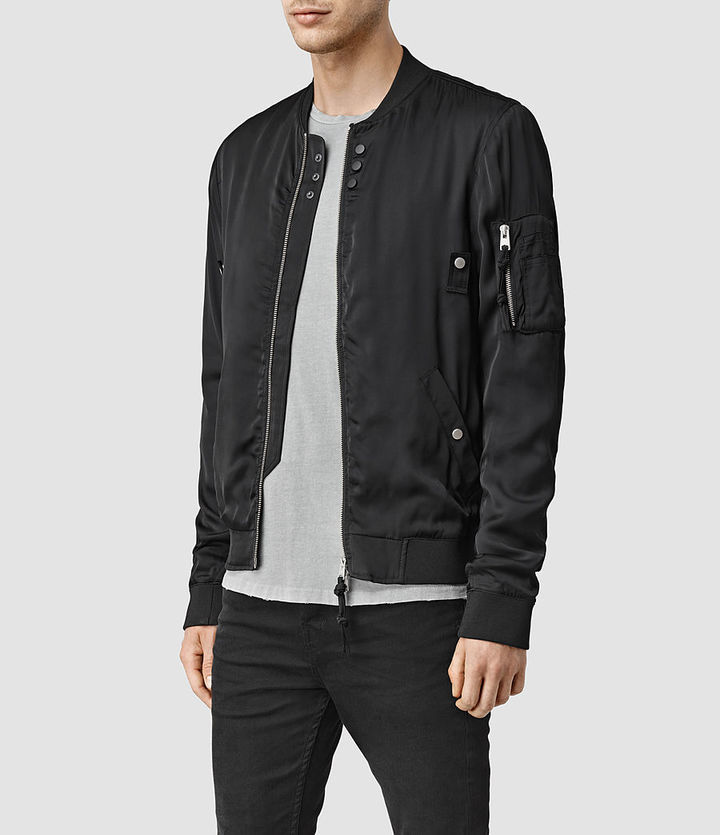 AllSaints Moyle Bomber Jacket, $468 | AllSaints | Lookastic