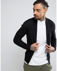 ASOS DESIGN Asos Cotton Track Jacket In Black